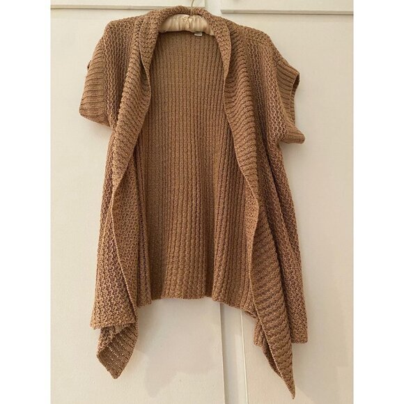 Coldwater Creek Open Front Beige Linen Knit Cardigan Medium (10 to 12) - Picture 9 of 9